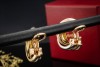 Cartier Trinity Ohrringe Creolen Gelbgold Weißgold Rotgold 750 Full Set 