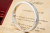 Cartier Love Armreif Klassisch Diamanten Ausgefasst in Weißgold Full Set 