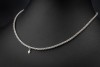 Wellendorff Collier Silky Seidenkordel Kette in 750er Weißgold Full Set 