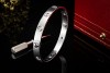 Cartier Love Armreif Armband Bracelet 6 Diamanten Weißgold Gr. 17 Full Set 