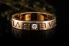BVLGARI B.zero1 Ring Essential Band Solitär Diamant in Roségold 750 OVP 
