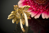 Motiv Ring BLUME mit 2 Carat TOP Brillanten in 750er Gelbgold 53 - 56 