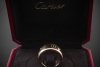 CARTIER Ring CC Logo mit Brillanten in 750er Rotgold Gold Gr. 51 