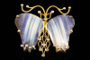 Schmetterling Brosche mit Opal 40 & Diamanten 585 Gold  