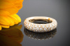 Meta Goffin BrillantRing Ring mit feurigen Brillanten in 750er Rotgold Gr 50 