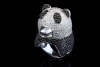 Ring PANDA Tier Motiv 750 Weißgold mit 8,88 Ct. Brillanten 