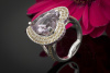 Mauboussin Paris Ring Amethyst Herz Saphir gelb und Amethyst seitlich 