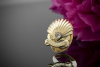 Cartier 25 Jahre Shell Button Muschel Knopf mit Brillant in 750er Gelbgold 