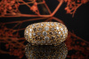 Cartier Brillantring Ring mit 3 Ct. Brillanten braun weiß in 750er Gold 