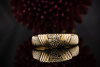 Cartier Vintage Ring Diamanten im Dreieck geflochten in Gold Tricolor 52 