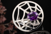 Chaumet Paris Ring Amethyst Spinnennetz mit Diamanten in 750er Weißgold 