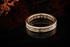 Cartier Vintage Memoire Ring mit Baguette Diamanten in 750er Gelbgold 54 