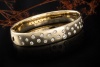 Armreif Armband mit Diamanten 60 Gramm 750er Gelbgold Goldschmiedearbeit 