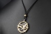 Collier Kette Schutzsymbol Auge des Horus Udjat-Auge Diamanten Gold 750 
