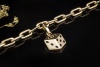 Cartier Spartacus Bettelarmband mit Charms Love CC Kreuz Würfel 750er Gold 
