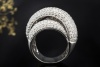 Juwelier Uttermann Ring Crossover 325 Diamanten in 750er Weißgold Arbeit 
