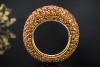 Ring Cocktailring Madeira Citrin goldiges Orange rundum in Gelbgold 750 