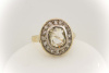 ANTIK Diamant Ring mit 1,20 Carat Diamant Rosen in 585 Gold  