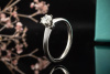 Tiffany & Co Solitär Ring Setting mit Diamant Brillant 0,41 Ct in Platin 
