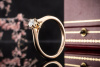 Cartier Solitär Ring 1895 mit 1 Diamant 0,26 Ct in Roségold 750 Full Set 