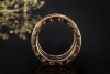 BVLGARI B.zero1 4-Band Ring Schwarze Keramik Diamanten 750er Roségold 57 