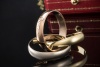 Trinity de Cartier Ring Großes Modell XL LM Gold Tricolor Gr 64 Full Set 