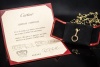Cartier Trinity Charm Anhänger an Karabiner 3 Ringe 750er Gold Full Set 