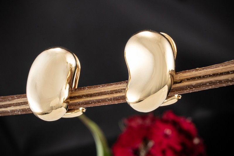 Tiffany & Co. Ohrringe Ohrclips Elsa Peretti Beans Clips in Gelbgold 750 
