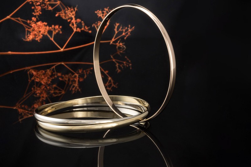 Cartier Armreif Trinity Klassisches Modell Gelbgold Rotgold Weißgold 750 