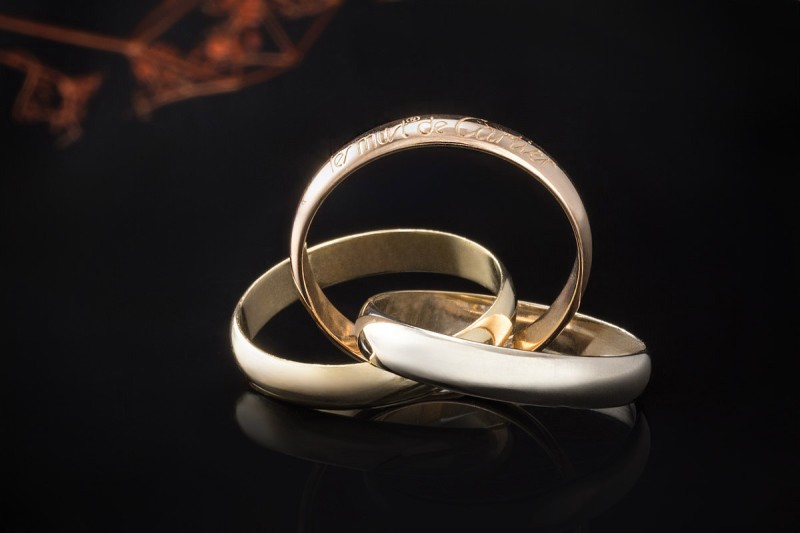 Trinity Ring les must de Cartier Gr. 52 in Rotgold Gelbgold Weißgold 750 