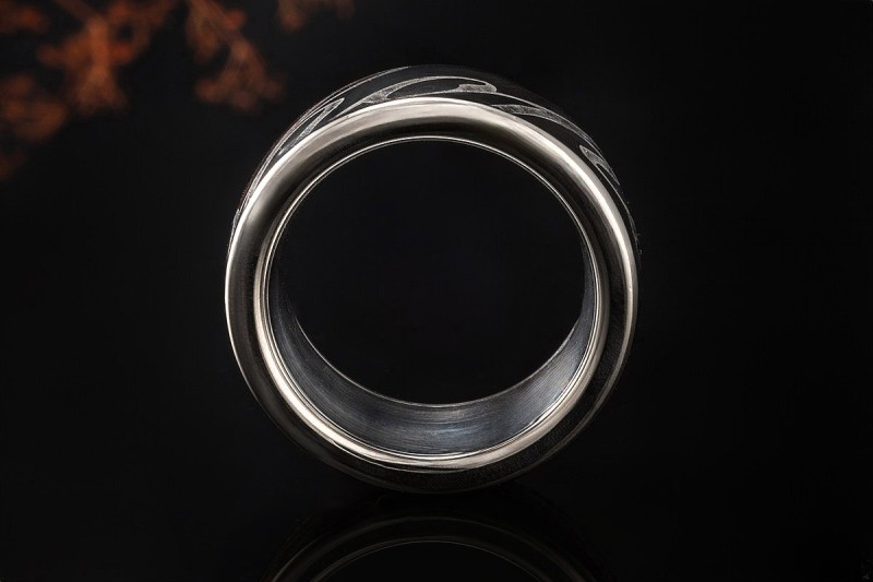 Chopard Chopardissimo Ring Drehring mit Schriftzug 55 in 750er Weißgold 