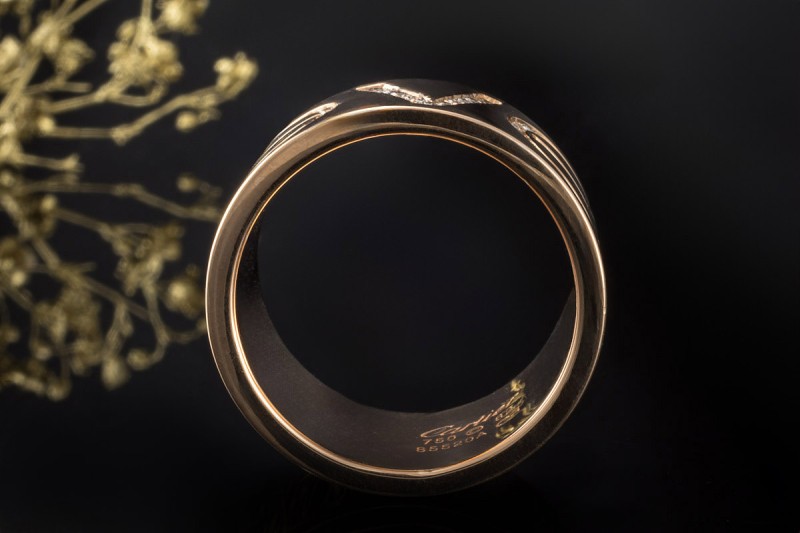 Cartier Love Ring XL Sondermodell mit Diamanten Größe 62 in Roségold 750 