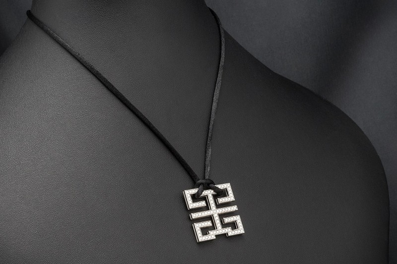 Cartier Collier Kiss of the dragon mit Diamanten Wishknot 750er Weißgold 