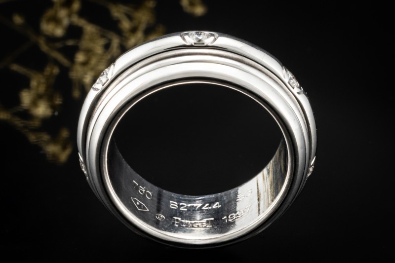 Piaget Ring Possession Drehring mit Diamanten massiv in 750er Weißgold 