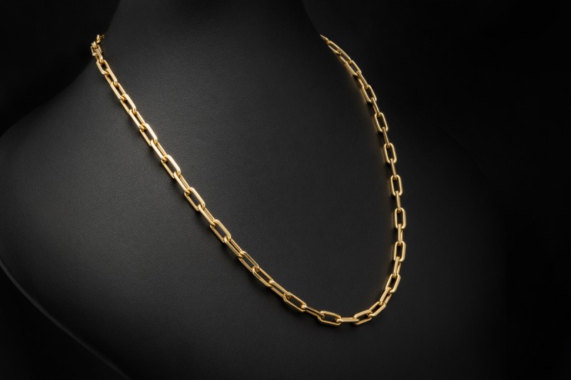 Cartier Kette Collier Santos de Cartier 57 cm Massiv in 750er Gelbgold 