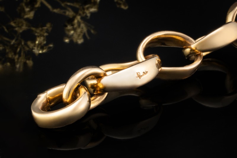Pomellato Armband Sabbia Massives Gliederarmband in 750er Roségold 
