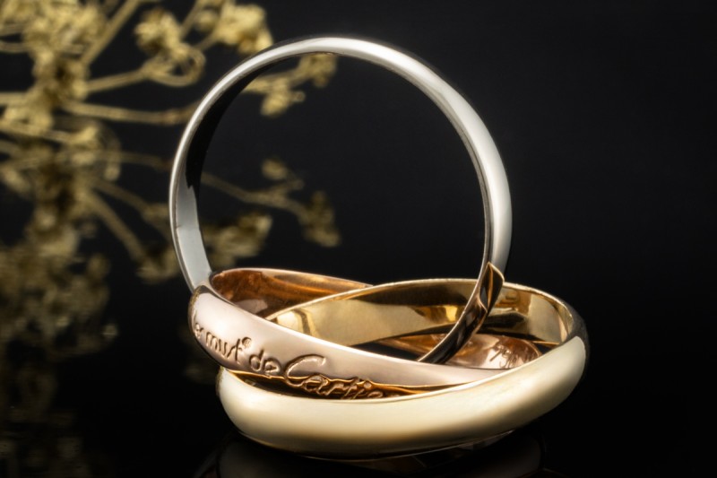 Trinity de Cartier Ring le must de Cartier Modell Gold Tricolor 750 