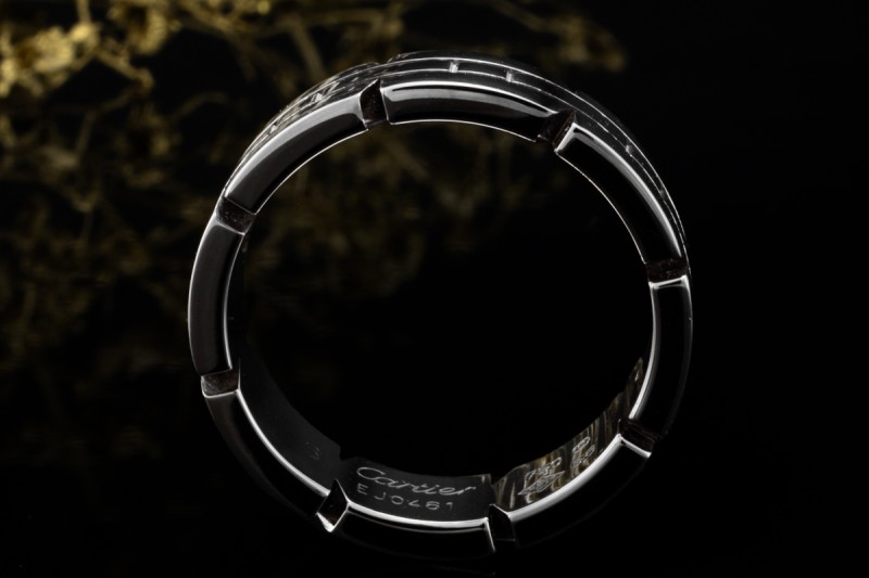 Cartier Tank Francaise Ring Klassisches Modell Bandring in Weißgold 750 