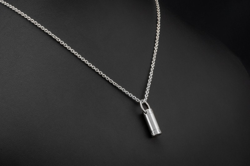 Cartier Love Befüllbarer Anhänger Weißgold Rarität mit Schraubverschluss 