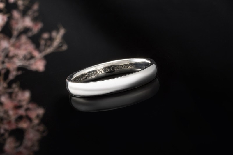Tiffany & Co. Forever Ring Ehering Bandring 3 mm in 950er Platin 