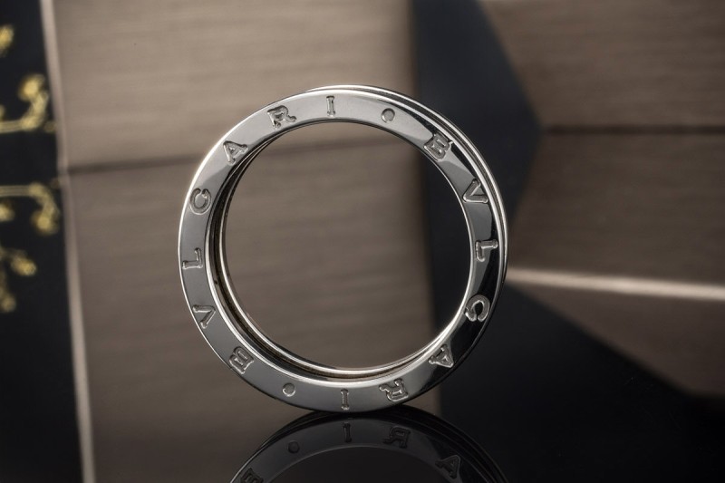 BVLGARI Ring B.zero1 Save the Children Keramik Schwarz in 925er Silber 