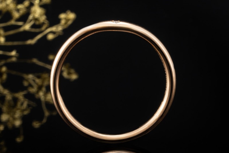 Tiffany & Co. Ring Elsa Peretti Solitär Trauring Diamant 750er Roségold 