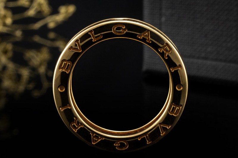BVLGARI B.zero1 1-Band Ring Klassisch in 750er Gelbgold Größe 50 OVP 