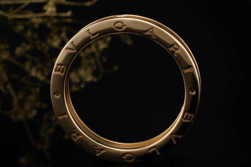 BVLGARI B.zero1 1-Band Ring Klassisch in 750er Gelbgold Sondergröße 70 