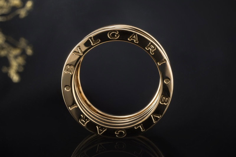 BVLGARI B.zero1 4-Band Ring beweglich in 750er Gelbgold Neuwertig Gr. 54 
