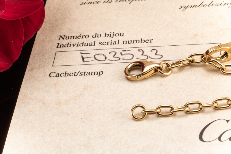 Cartier Armband Spartakus Bettelarmband Love CC Trinity in Gelbgold 