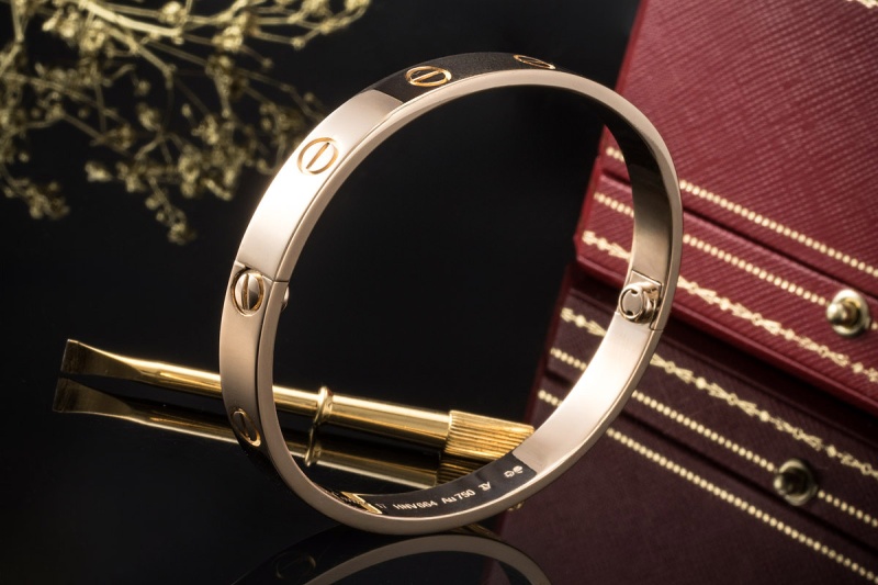 Cartier Love Armreif Armband Bracelet Neues Modell Roségold 750 Größe 17 