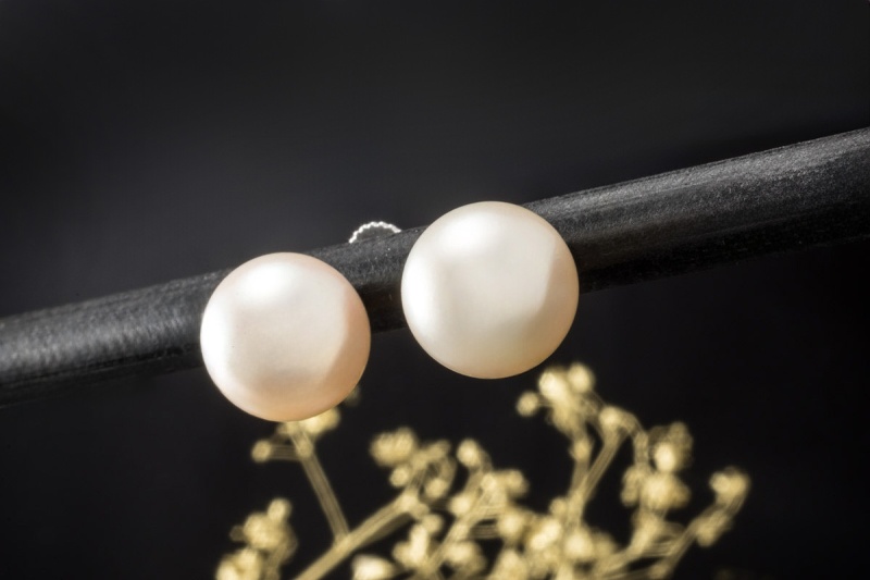 Tiffany & Co. Südsee Perlen Ohrstecker Signature 9,5-10 mm Weißgold 750 
