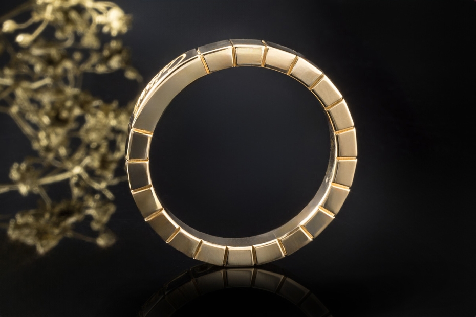 Cartier Lanières Ring Klassisch ohne Besatz in 750er Gelbgold Größe 59 