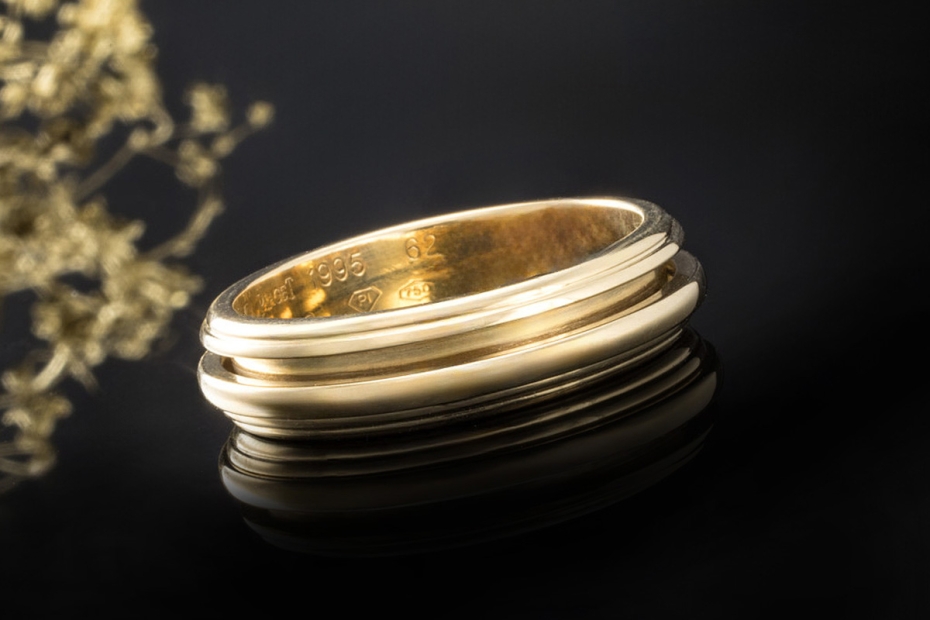Piaget Ring Possession Drehring Klassisch in 750er Gelbgold Ringgröße 62 